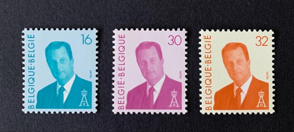 België 1994 obp 2535-37 **, Envoi, Non oblitéré, Maison royale