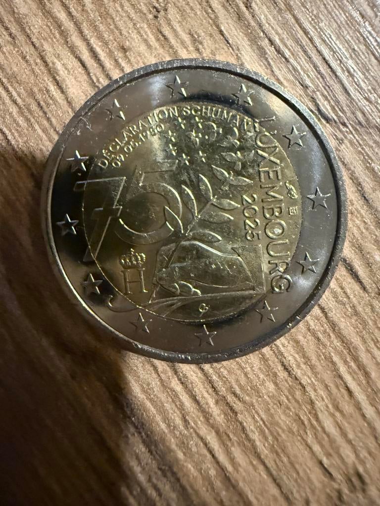2 euro luxemburg 75 verjaardag 2025, Ophalen of Verzenden, Luxemburg, 2 euro
