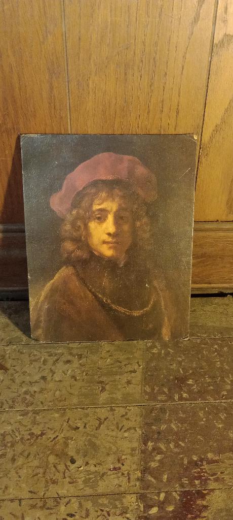Reproductie in prenten, Rembrandt, 20x25, n82, Ophalen of Verzenden