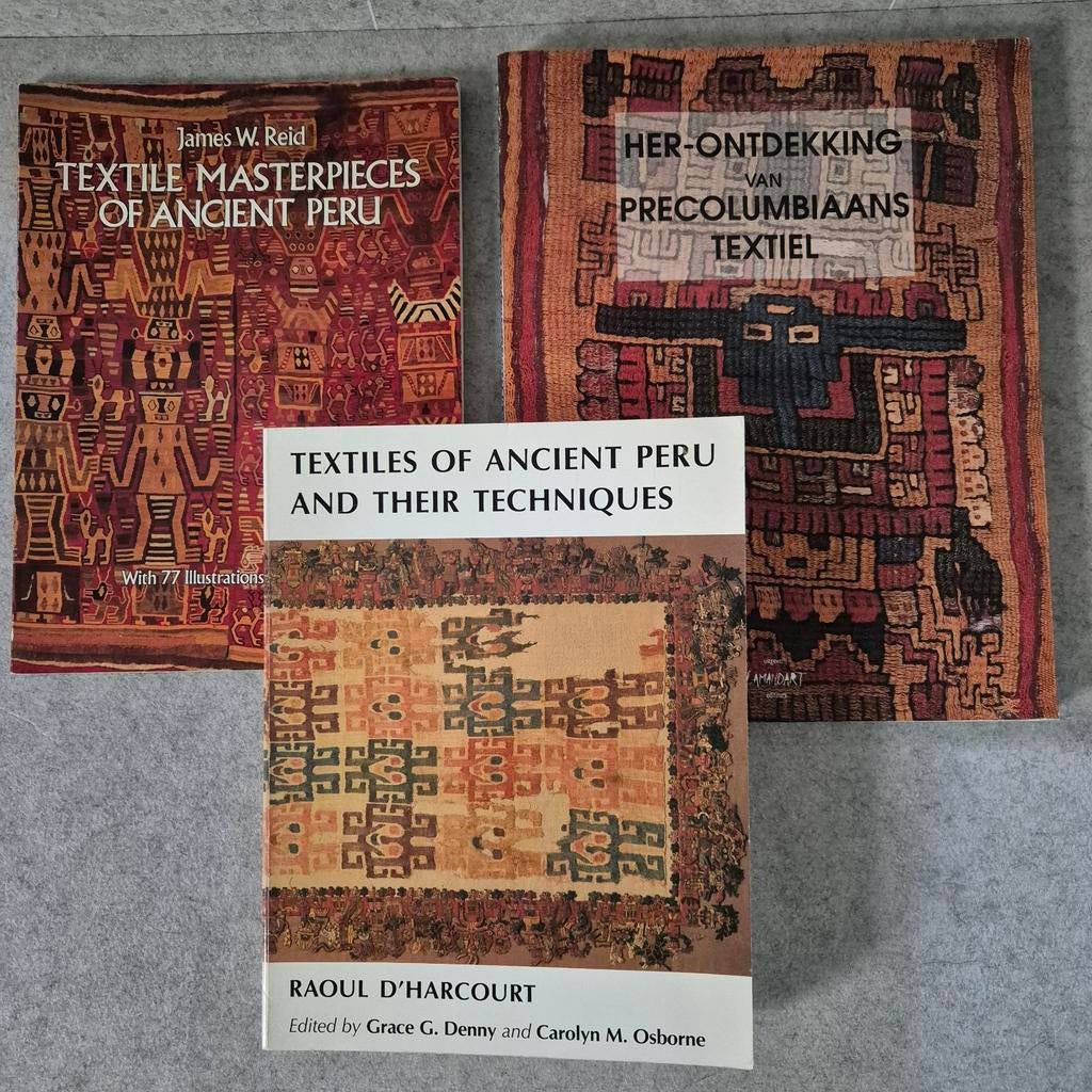 Pre Columbiaans textiel, ancient Peru boeken, Ophalen of Verzenden