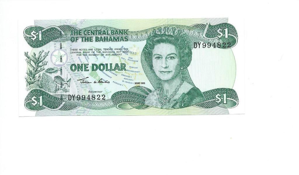 Bahamas, 1 Dollar 2002, UNC., Enlèvement ou Envoi, Amérique du Nord, Billets en vrac