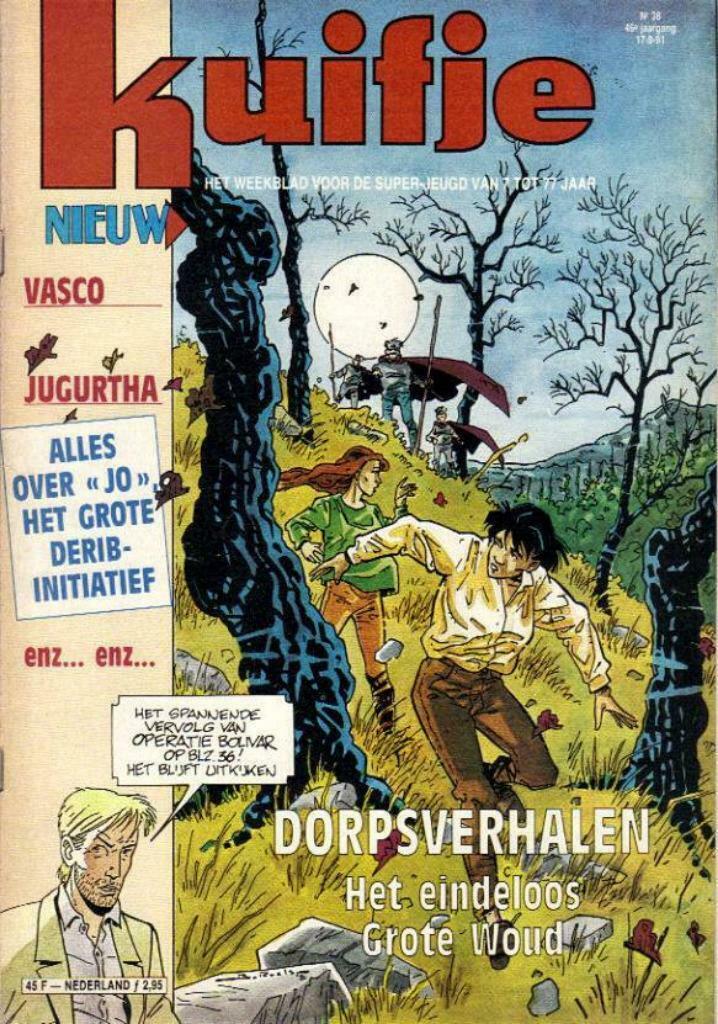Weekblad Kuifje van 17-9-1991, 46ste Jaargang, Nummer 38, Gelezen, Europa, Ophalen of Verzenden, Meerdere comics