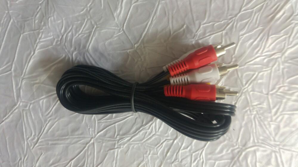 Cable video audio 2x rsa 3m, Ophalen, Nieuw, 2 tot 5 meter, Tv-kabel