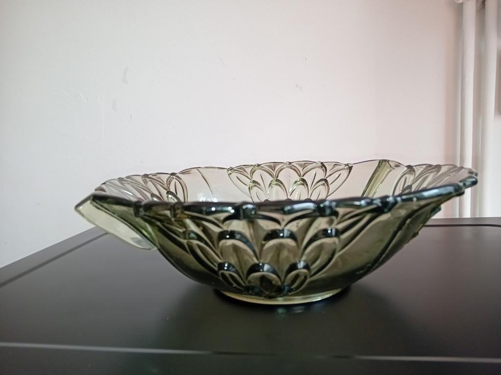 BEKER, SALADEKOM... in gegoten kristal, Antiek en Kunst, Ophalen of Verzenden