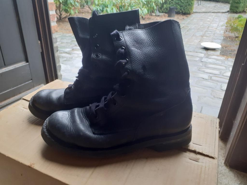 legerbottinen-origineel-maat 43-44-nieuw-leder-waterdicht, Collections, Enlèvement