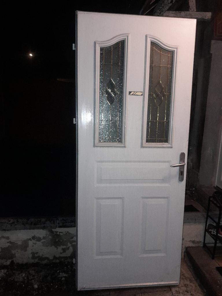 Porte d'entrée et porte de service, Bricolage & Construction, Porte extérieure, Enlèvement, Métal, 200 à 215 cm