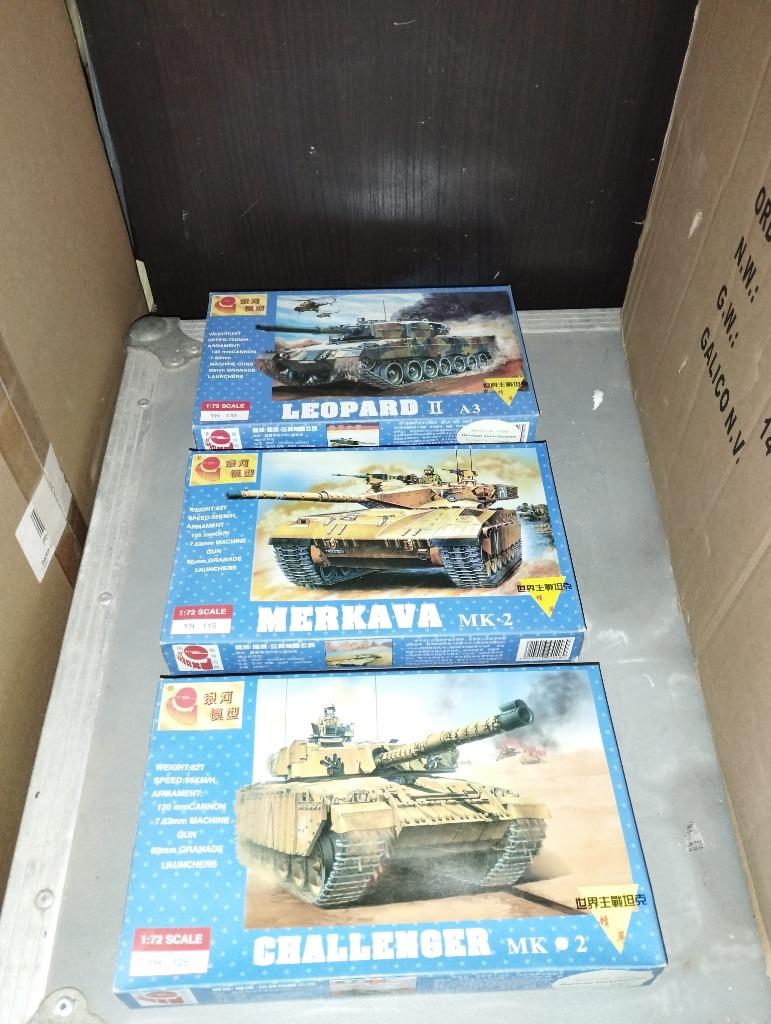 Galaxy modelbouw kits  Leopard IIA3, Merkava, Challenger, Hobby en Vrije tijd, Nieuw, Ophalen, Overige merken, Tank