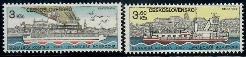 Ceskoslovensko Yvertnrs.: 2495/96 postfris, Postzegels en Munten, Ophalen of Verzenden, Postfris, Overige thema's