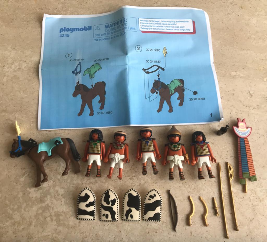 JEU "PLAYMOBIL - SOLDATS EGYPTIENS" - 4245 - COMPLET, Enlèvement ou Envoi, Utilisé