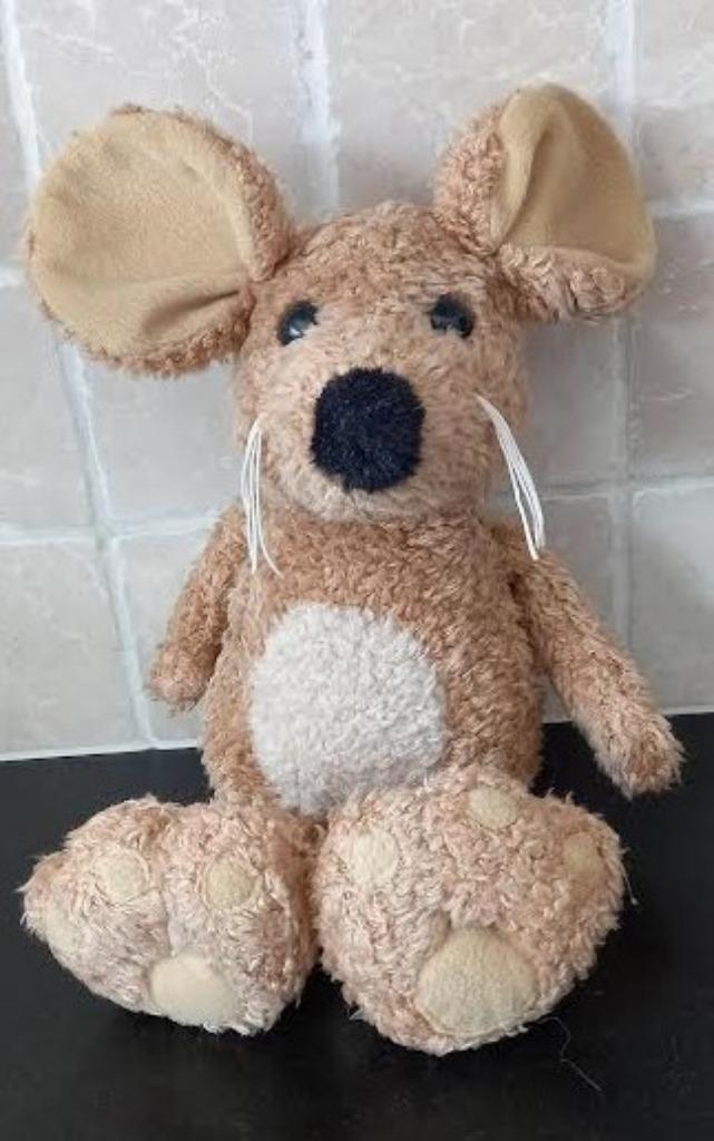Knuffel bruine muis, Ophalen of Verzenden, Zo goed als nieuw