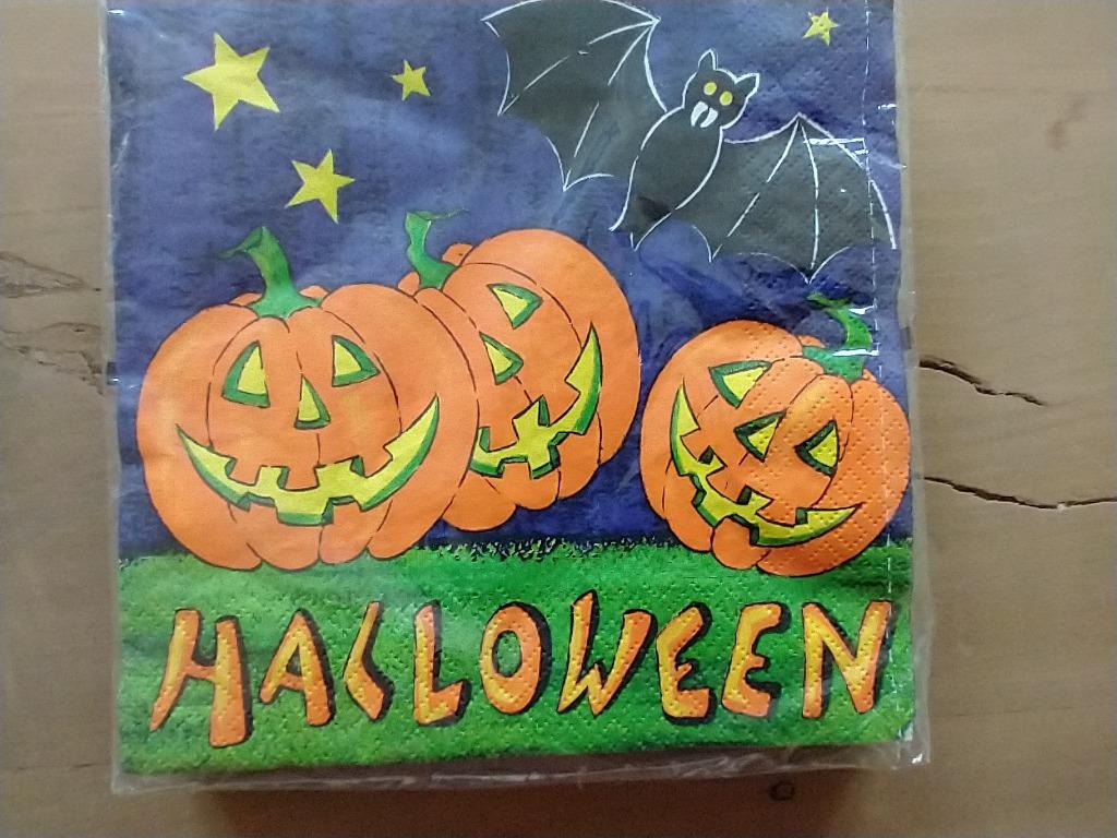 Servetten Halloween, Ophalen of Verzenden, Nieuw, Overige kleuren, Overige typen