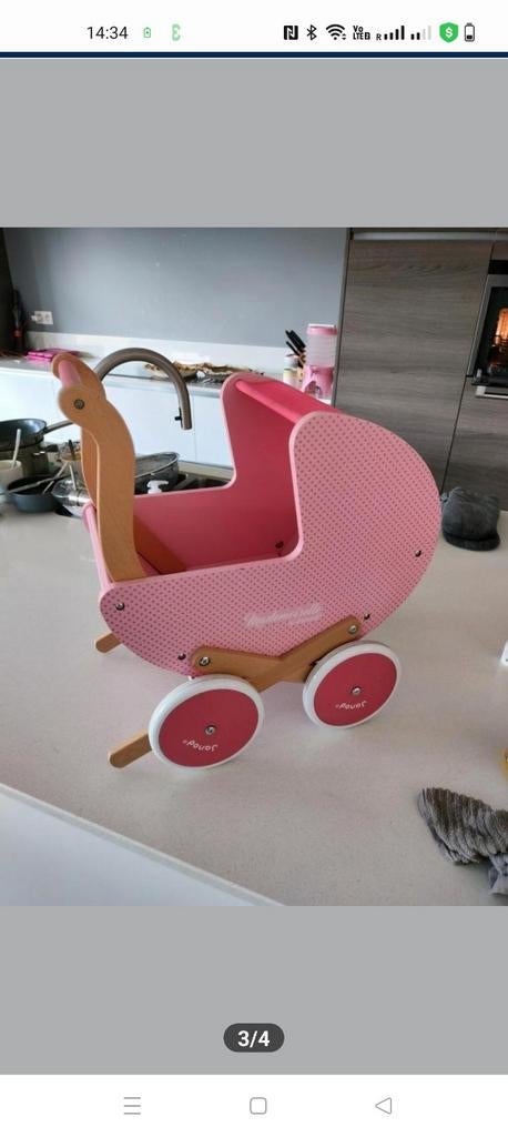 Houten poppenwagen / kinderwagen
Mademoiselle by Janod, Ophalen