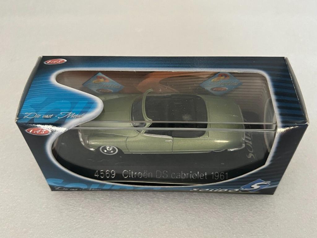 1:43 Solido 4569 Citroën DS Cabriolet 1961 met.green, Enlèvement ou Envoi, Comme neuf, Voiture, Solido
