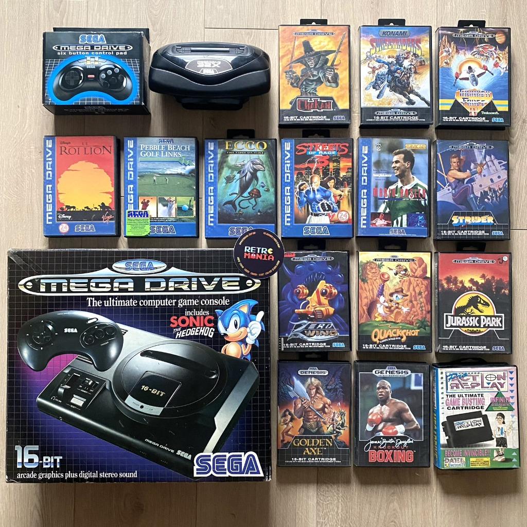 Sega Megadrive Console + Spellen, Games en Spelcomputers, Games | Sega, Ophalen of Verzenden, Zo goed als nieuw, Mega Drive