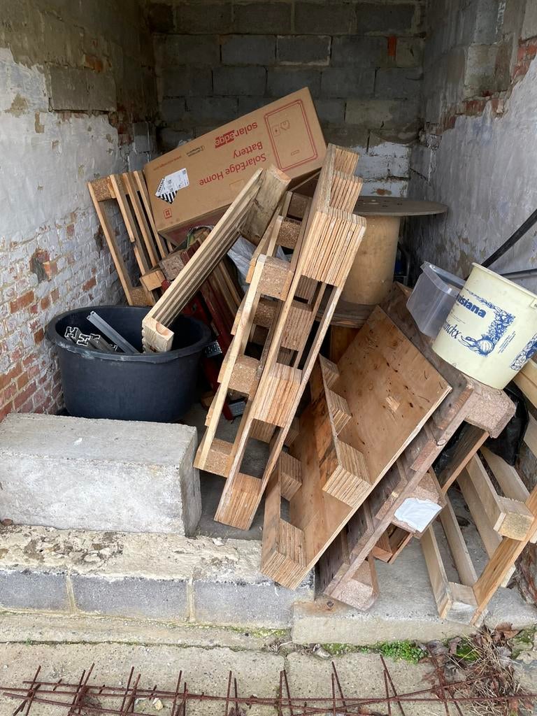 Gratis paletten/brandhout, Doe-het-zelf en Bouw, Hout en Planken, Ophalen, Gebruikt, Pallet