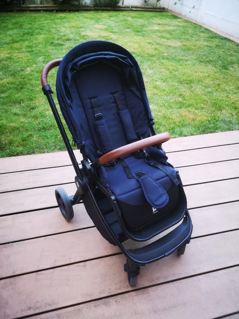Poussette trio Tessa (Prémaman) bleu marine, Enfants & Bébés, Poussettes & Combinaisons, Autres marques, Poussette combi, Avec siège auto