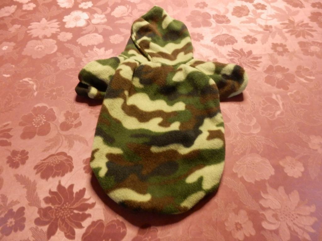 (4) - pull vert et brun pour petit chien t.S, Dieren en Toebehoren, Hondenkleding, Ophalen of Verzenden, Zo goed als nieuw, Hondentrui