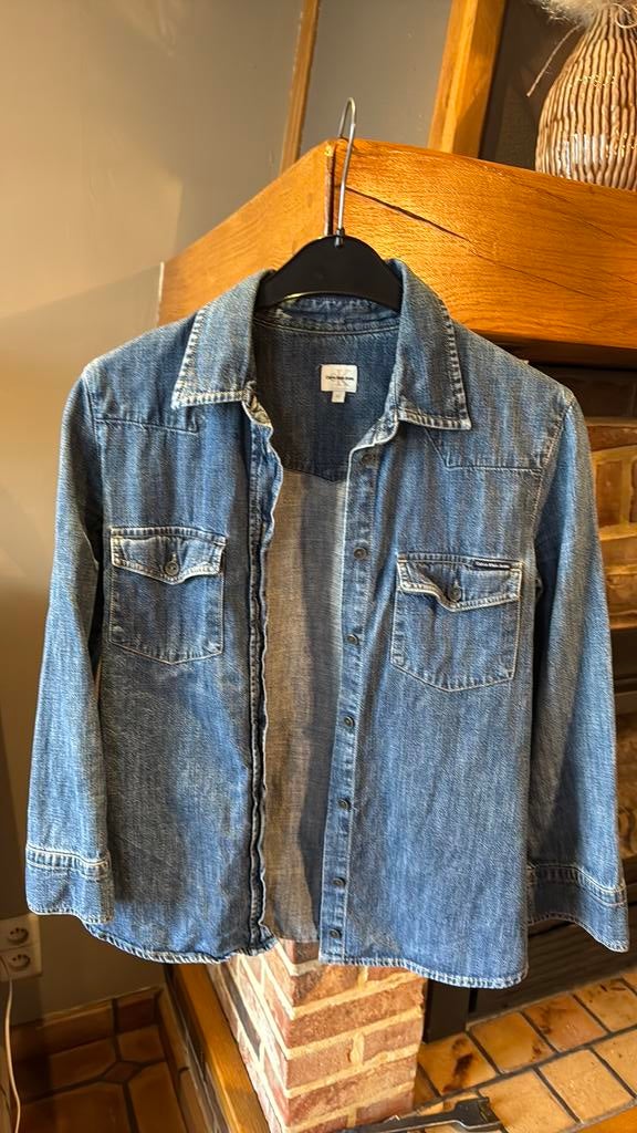 Calvin Klein jeans hemd, Ophalen, Zo goed als nieuw, Maat 38/40 (M), Blauw