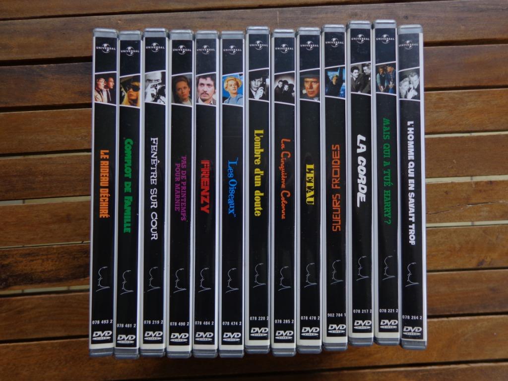 )))  Lot de 13 DVD  //  Collection Alfred Hitchcock   (((, Alle leeftijden, Ophalen of Verzenden, Zo goed als nieuw, Maffia en Misdaad