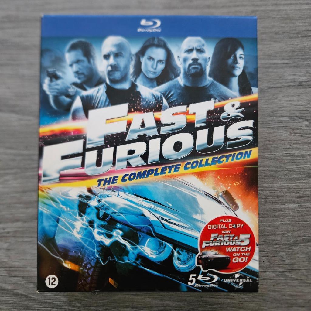 Coffret Fast & Furious 1-5 subs Blu-ray NL, Enlèvement ou Envoi, Comme neuf, Coffret