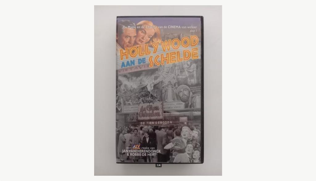 VHS Hollywood sur l'Escaut, docu ATV originale, CD & DVD, VHS | Film, Enlèvement ou Envoi