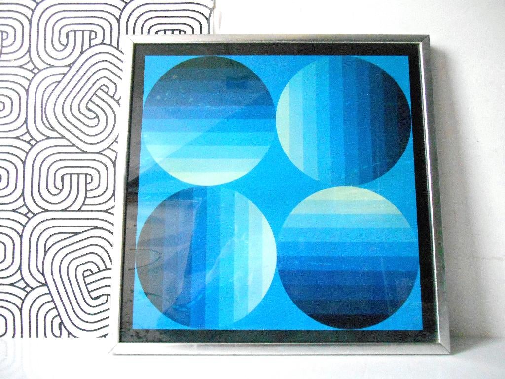 Op-Art van Victor Vasarely - Hold-K  (42 x 42 cm), Enlèvement ou Envoi