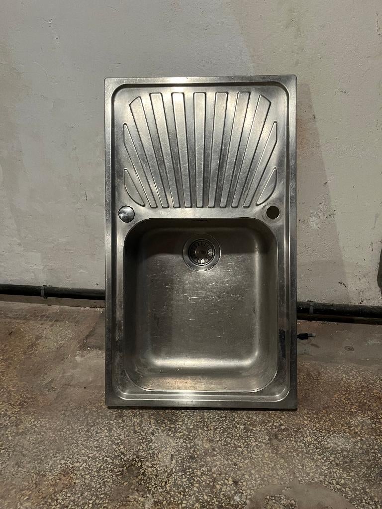 Evier inox smeg, Enlèvement, Utilisé, Moins de 25 cm, Moins de 50 cm