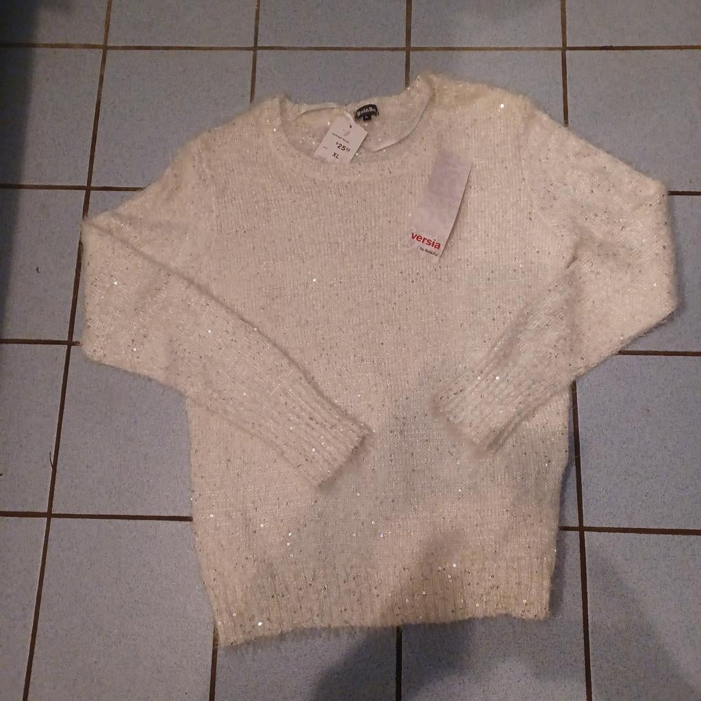 Nieuwe trui met glitter,  XL, Kleding | Dames, Ophalen of Verzenden, Nieuw, Maat 46/48 (XL) of groter