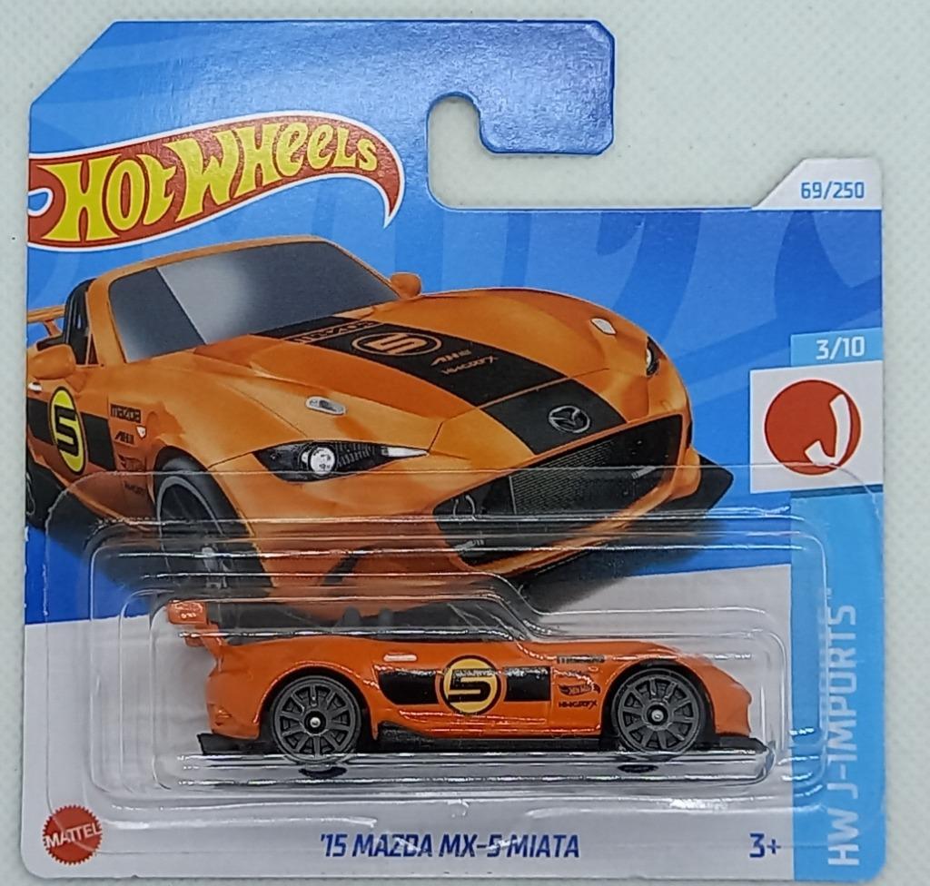 Hotwheels '15 Mazda MX-5 Miata (orangje), Enlèvement ou Envoi, Neuf, Voiture