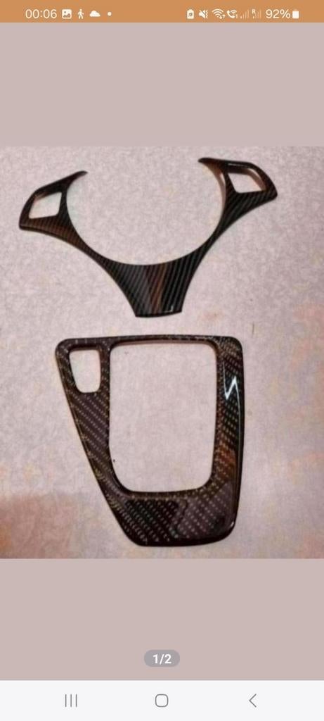 CARBON STUURWIEL COVER & AUTOMAATKEUZE BMW E90 E91 E92 E93, Ophalen of Verzenden, Nieuw, BMW