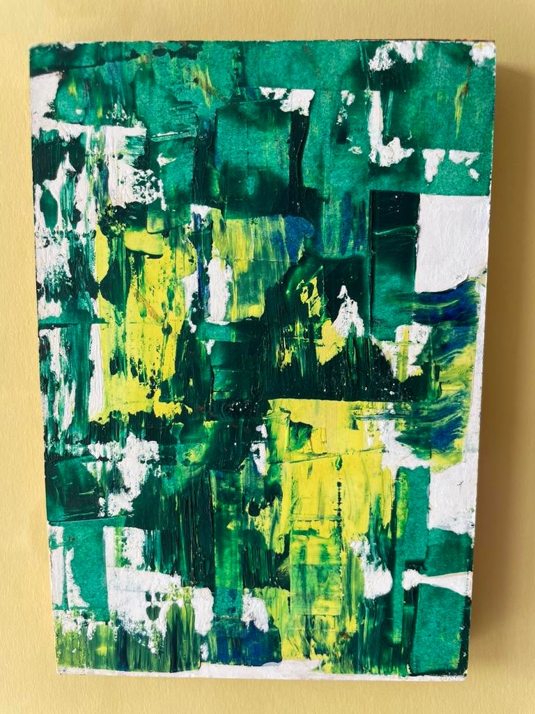 Peinture abstraite de Marcel Delmotte, 1961, Enlèvement