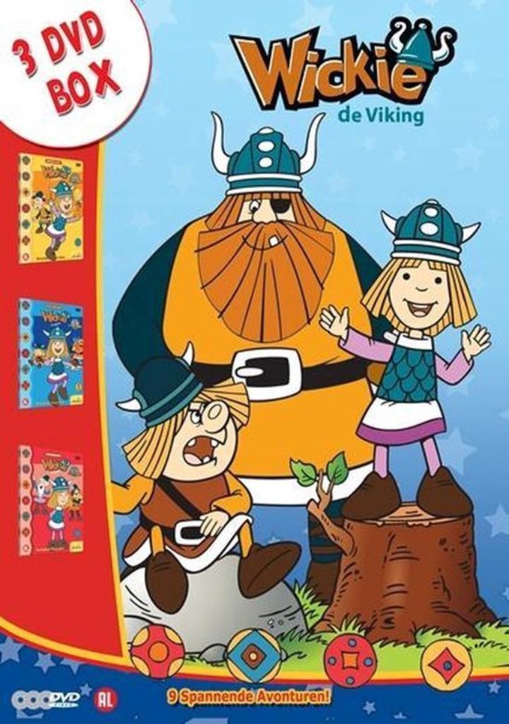 Wickie de Viking Box met 3 DVD'S - SPLINTERNIEUW & VERZEGELD, Avontuur, Alle leeftijden, Boxset, Ophalen of Verzenden