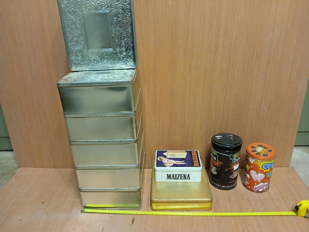 metalen opbergdozen, Ophalen of Verzenden, Zo goed als nieuw