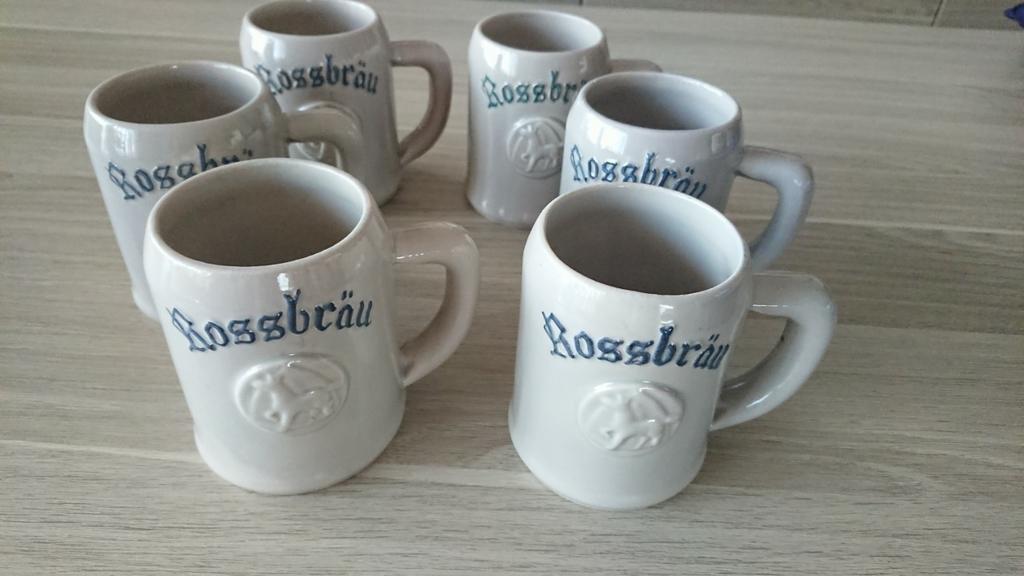 Lot de 6 tasses Rossbräu, Enlèvement, Comme neuf