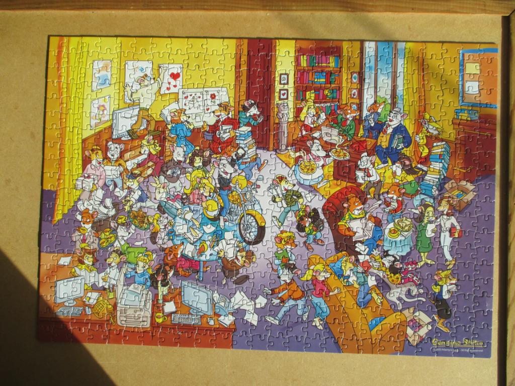 puzzel geronimo stilton 500, Kinderen en Baby's, Speelgoed | Kinderpuzzels, Ophalen of Verzenden, Meer dan 50 stukjes, Zo goed als nieuw