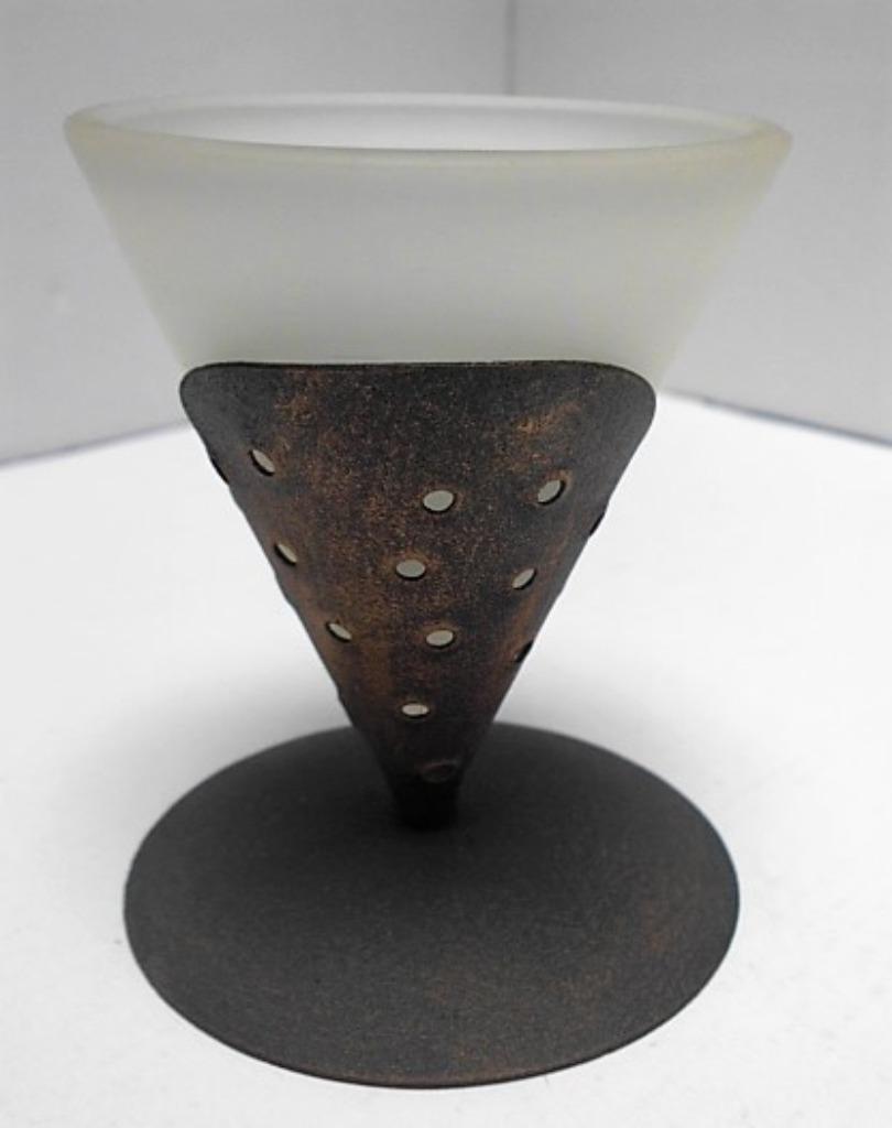 Bedankje - Set 6 stuks kaarshouder in metaal en glas, Ophalen, Nieuw, Metaal, Kandelaar