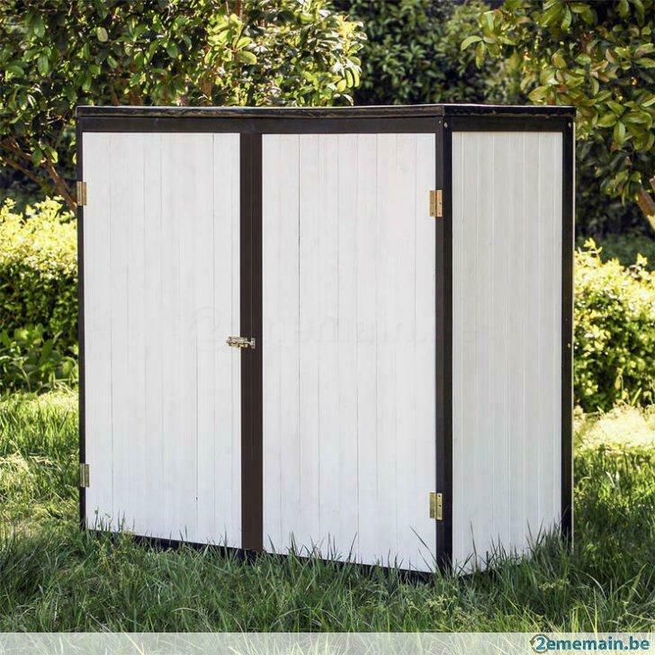 Armoire jardin BLANC /ANTHRA rangement jardin abri jardin, Verzenden, Nieuw