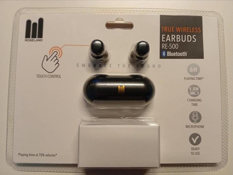 Echte draadloze oordopjes, merk ROSELAND, bluetooth 5.4 +mic, In-ear, Nieuw, Ophalen of Verzenden, Draadloos