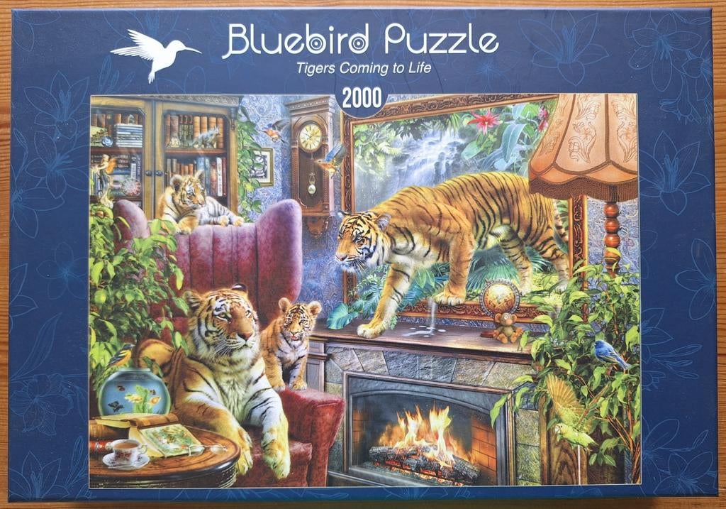 Puzzel Bluebird, "Tigers coming to life" - 2000 stukjes, Ophalen, Zo goed als nieuw