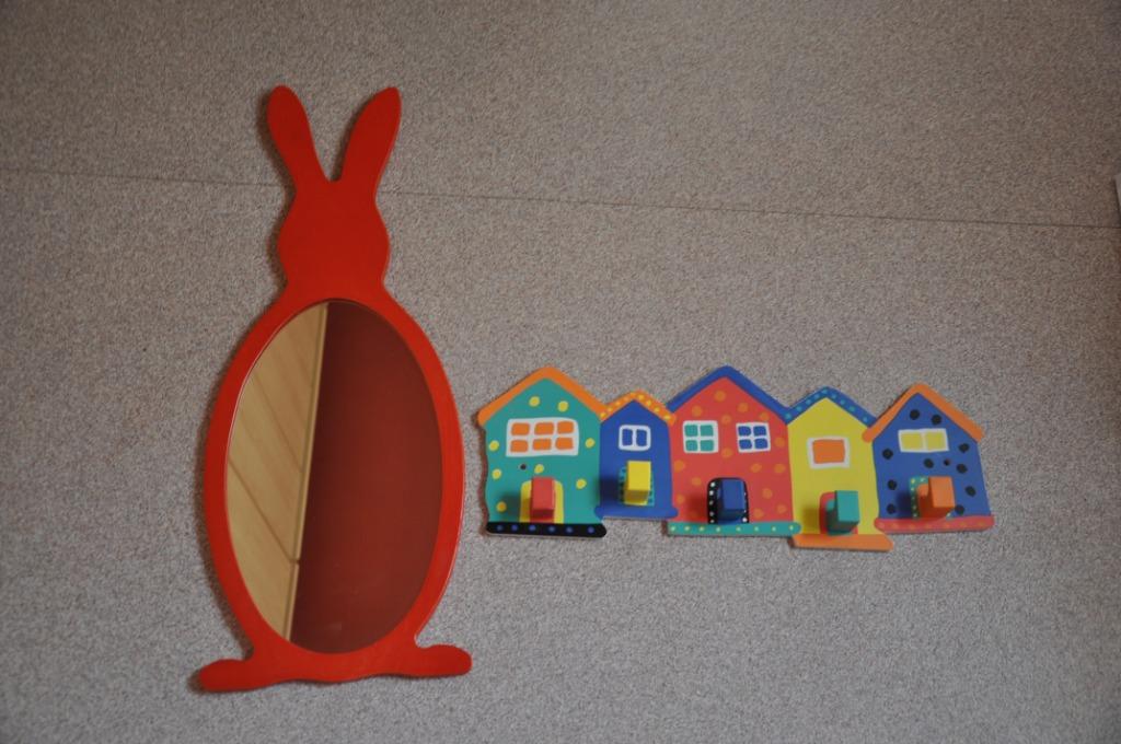 SUPPORT ENFANT MIROIR LAPIN/CHAT, Enlèvement ou Envoi, Comme neuf, Portemanteau