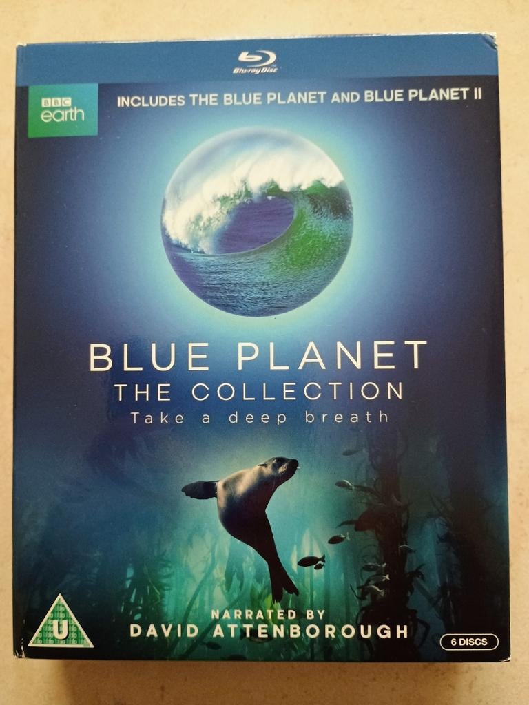 6 BLU RAY-BOX "BLUE PLANET 1 & 2 - DAVID ATTENBOROUGH", Alle leeftijden, Ophalen of Verzenden, Zo goed als nieuw, Natuur