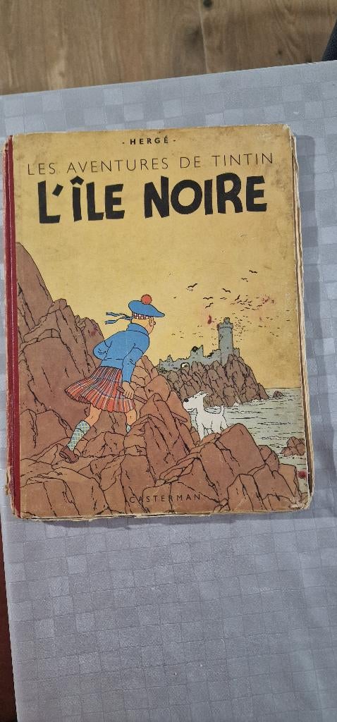 Tintin - L'Ile Noire, Une BD, Enlèvement, Utilisé, Hergé