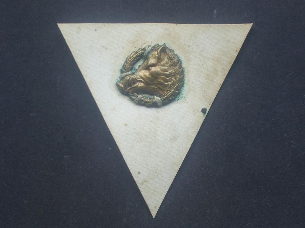 Insigne belge fraternelle des Chasseurs ardennais, Envoi, Armée de terre, Emblème ou Badge