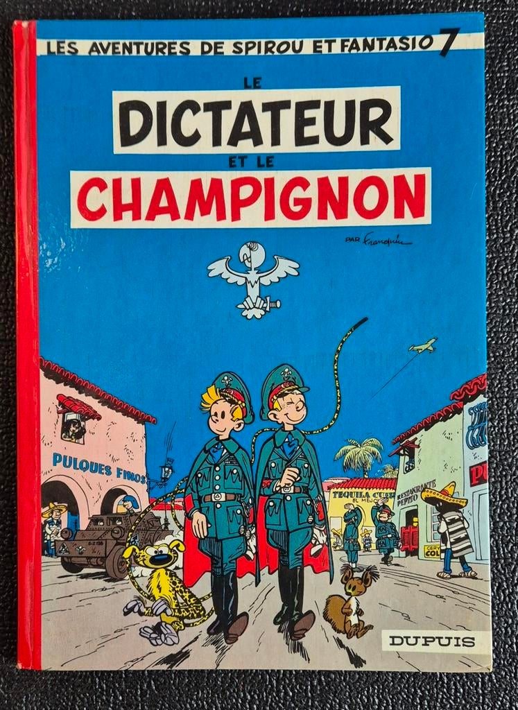 Spirou et Fantasio - 7 Le dictateur et le champignon - 1962, Gelezen, Eén stripboek, Ophalen of Verzenden, Franquin