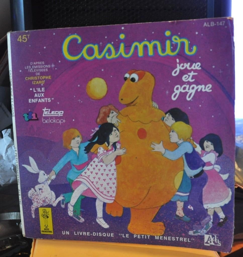 livre audio disque 45 tours casimir joue et gagne, Enlèvement ou Envoi, Utilisé
