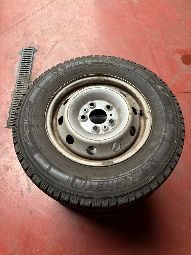 Winterbandenset Jumper/Ducato/Boxer 215/70R15 109/107R Jum, Ophalen, 15 inch, Banden en Velgen, Winterbanden
