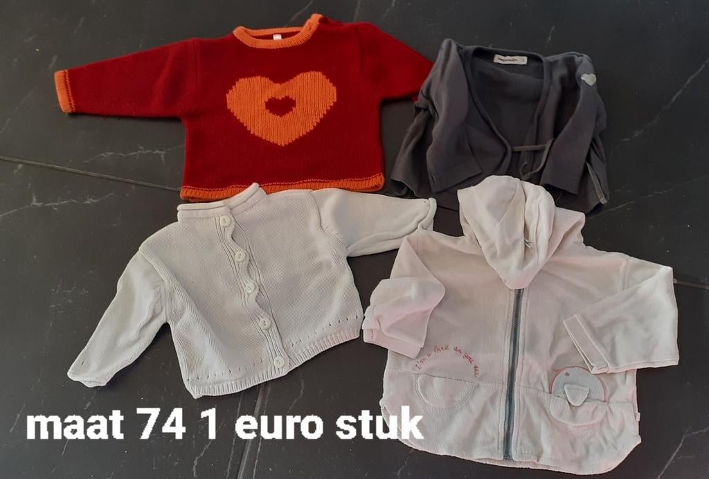 Truien meisjes maat 74. 1 euro stuk., Kinderen en Baby's, Ophalen of Verzenden, Gebruikt