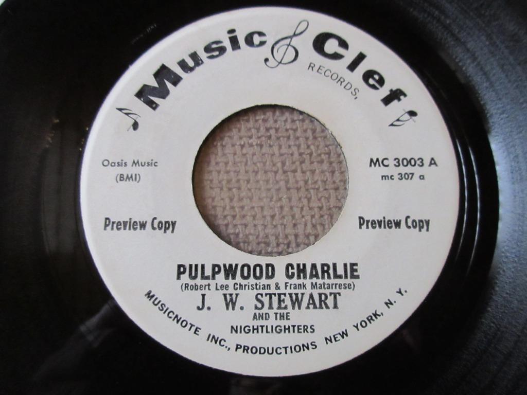 J.W. Stewart en de nachtaanstekers — Pulpwood Charlie, Cd's en Dvd's, Gebruikt, 7 inch, Single, Ophalen of Verzenden