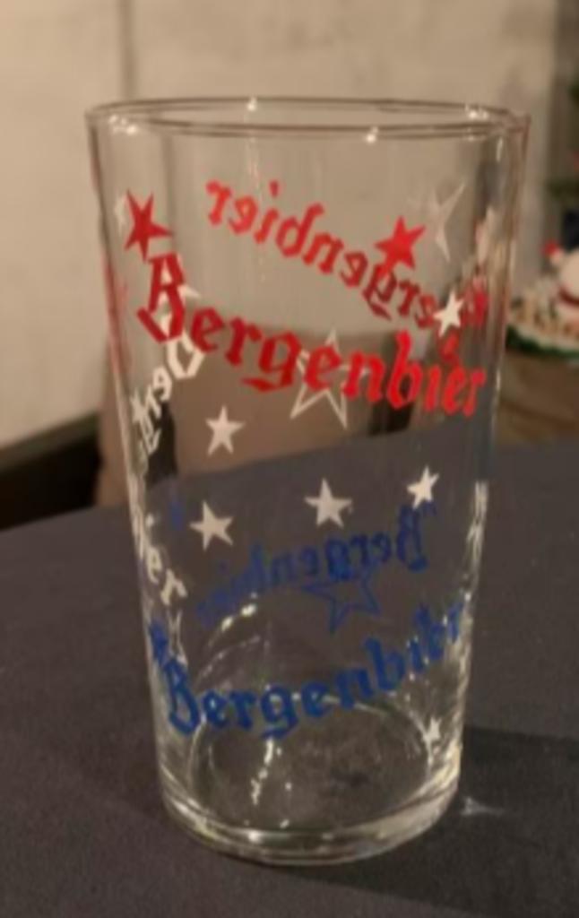 Glazen Bergenbier, Enlèvement, Comme neuf, Verre ou Verres, Autres marques