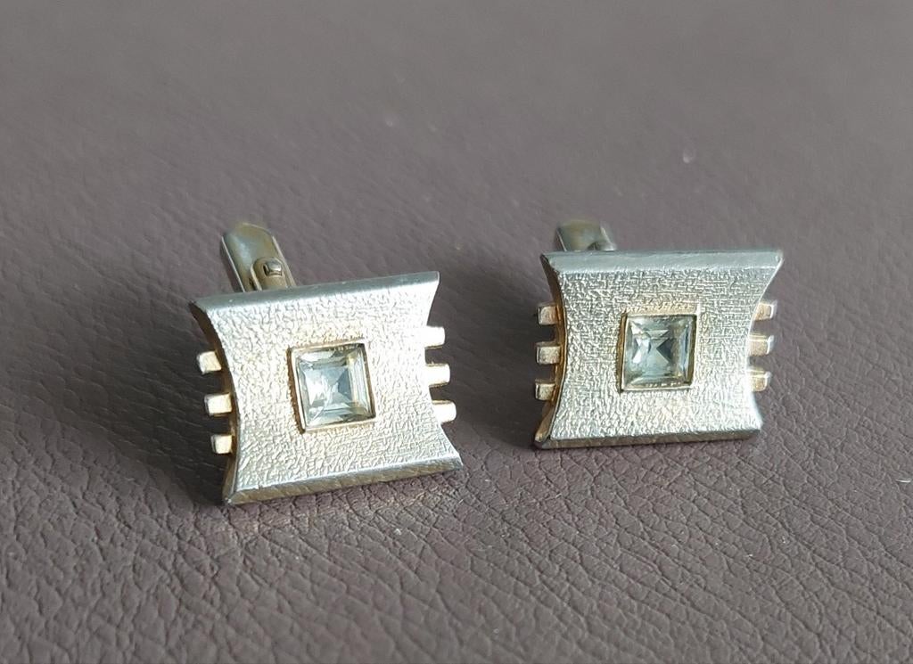 Beaux boutons de manchette vintage, Enlèvement ou Envoi, Utilisé